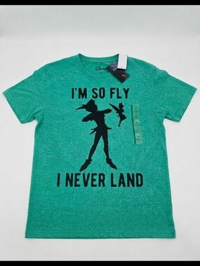 ​Disney Peter Pan "I'M SO FLY I NEVER LAND" Graphic T-Shirt Size M 3/$20